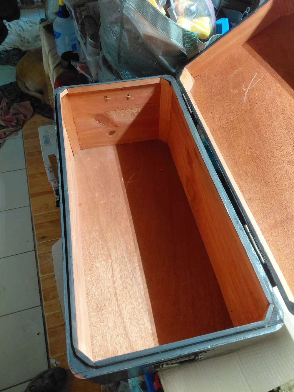antique Korean wedding chest or dowry box, also known as a Ham. 22